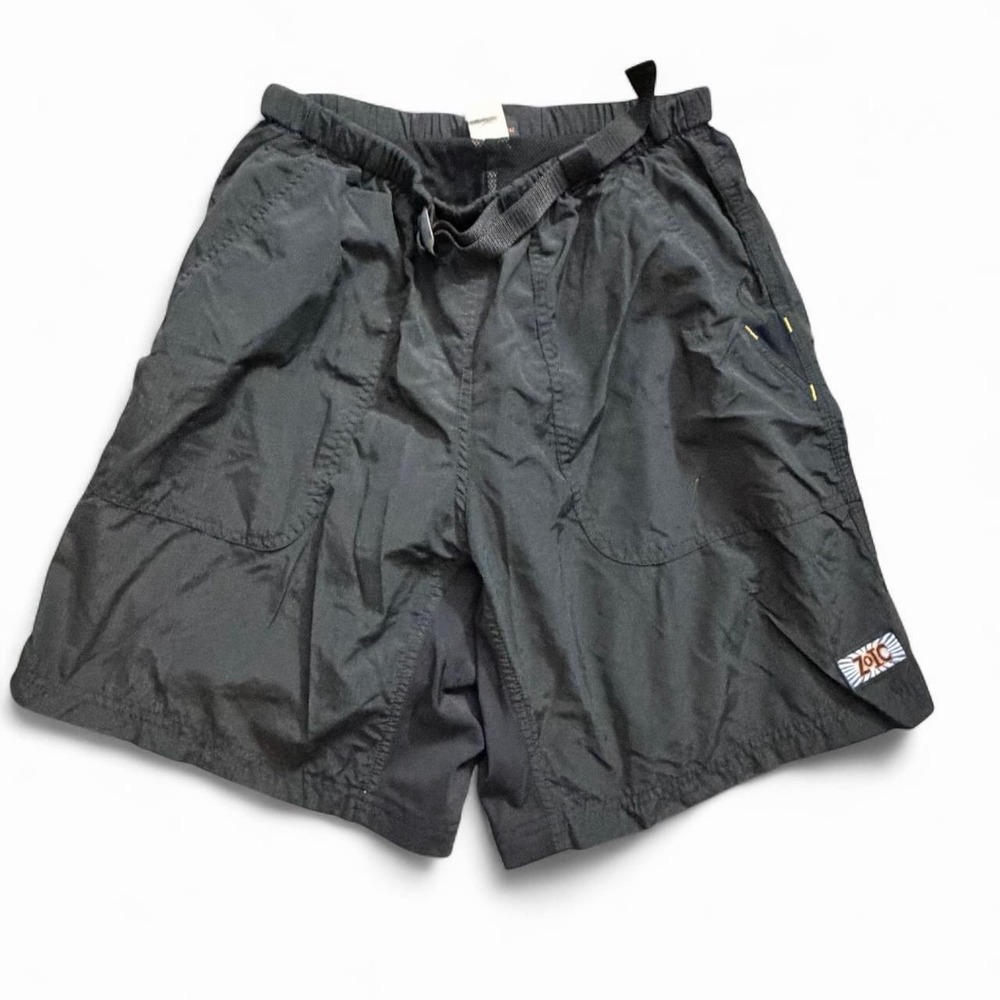 Vintage Zoic Black Hiking Shorts Size Medium Made In USA